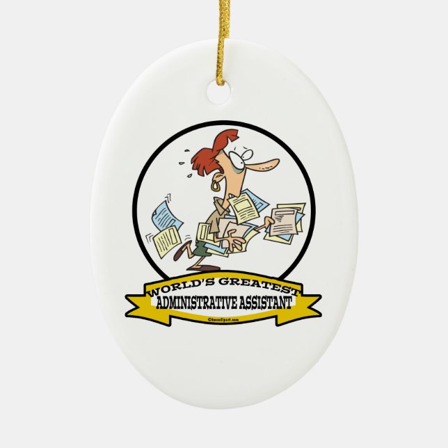WELTBESTE VERWALTUNGSHILFE KERAMIKORNAMENT (Vorne)