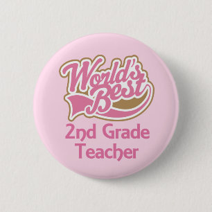 Weltbester 2. Grad-Lehrer Button