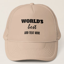 WELTBESTER "ADD TEXT" TRUCKERKAPPE