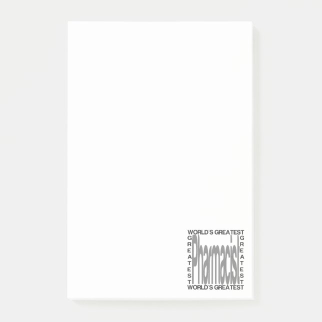 Weltbester Apotheker Post-it Klebezettel (Vorderseite)