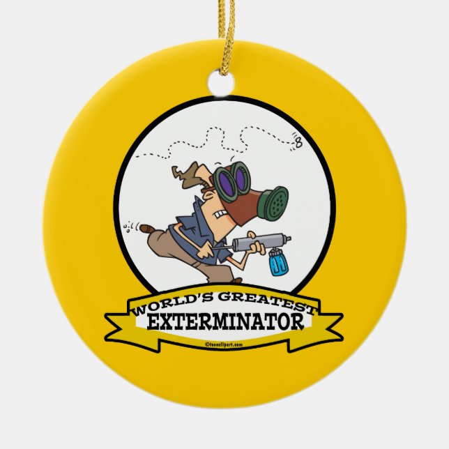WELTBESTER AUSSENMÄNNER CARTOON KERAMIKORNAMENT (Vorne)