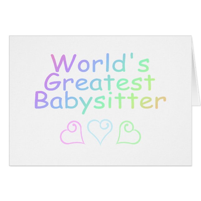 Weltbester Babysitter (Vorderseite (Horizontal))