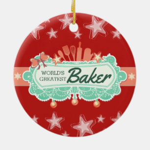 Weltbester Bäcker kulinarischer Weihnachtsschmuck