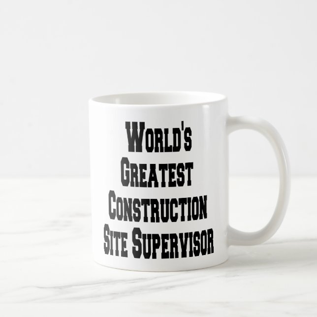 Weltbester Baustellenleiter Kaffeetasse (Rechts)