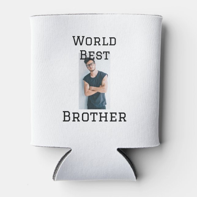 Weltbester Bruder fügt einfach den Text Sport hinz Dosenkühler (Vorderseite)
