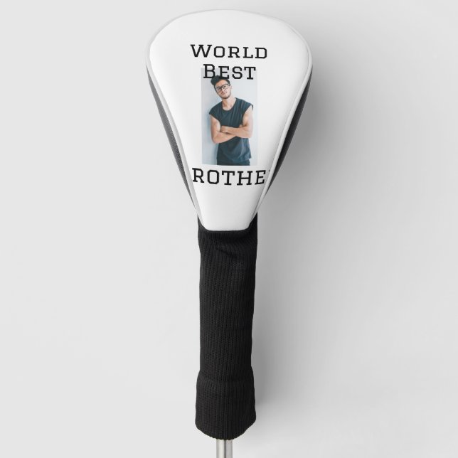 Weltbester Bruder fügt einfach den Text Sport hinz Golf Headcover (Vorderseite)