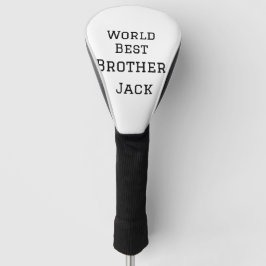 Weltbester Bruder fügt einfach den Text Sport hinz Golf Headcover