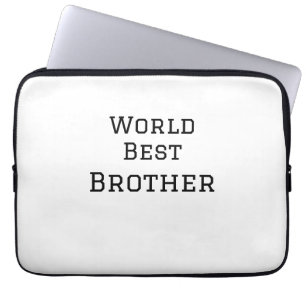 Weltbester Bruder fügt einfach den Text Sport hinz Laptopschutzhülle