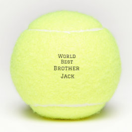 Weltbester Bruder fügt einfach den Text Sport hinz Tennisbälle