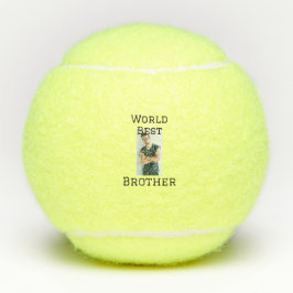 Weltbester Bruder fügt einfach den Text Sport hinz Tennisbälle