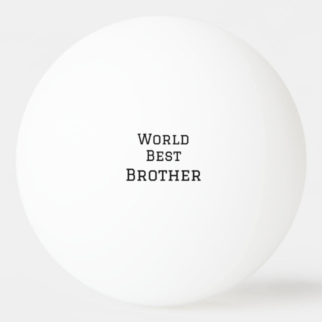 Weltbester Bruder fügt einfach den Text Sport hinz Tischtennisball (Vorderseite)
