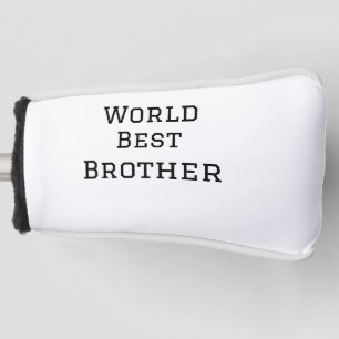 Weltbester Bruder Namenstext Sport Text einfach Golf Headcover