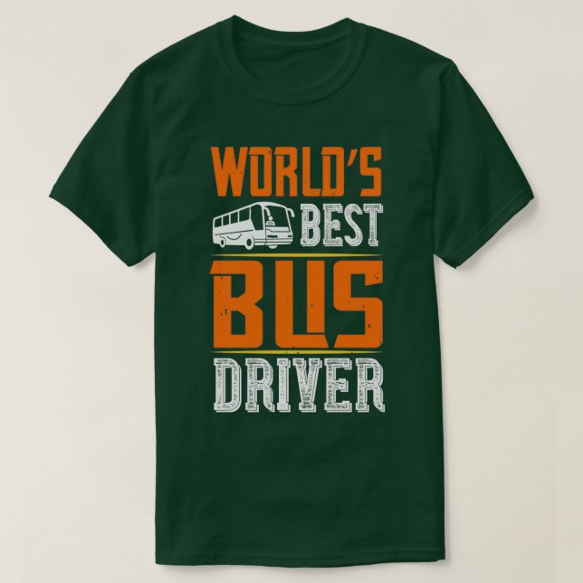 Weltbester Bus-Treiber T-Shirt (Design vorne)
