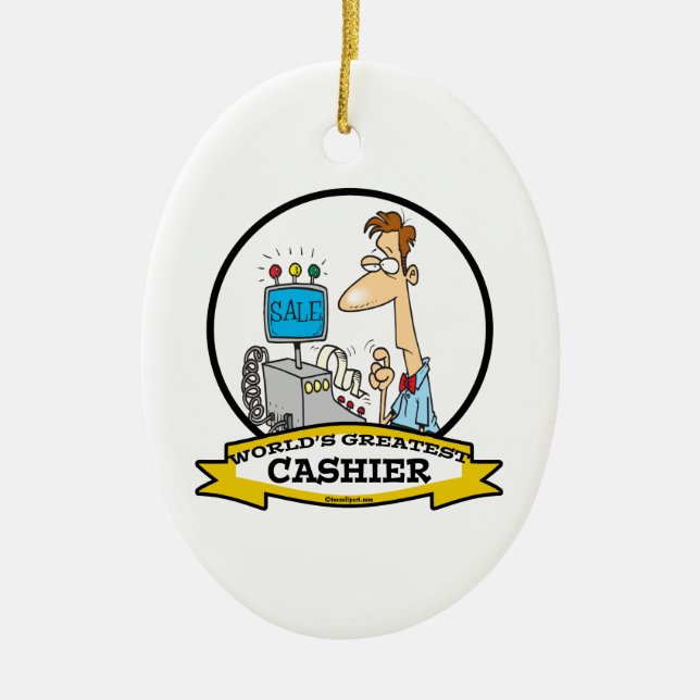 WELTBESTER CARTOON KERAMIK ORNAMENT (Vorne)