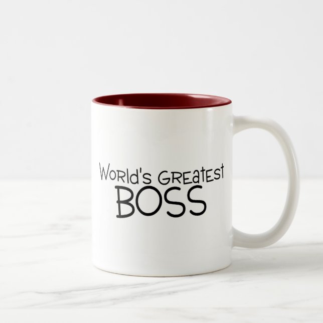 Weltbester Chef Zweifarbige Tasse (Rechts)