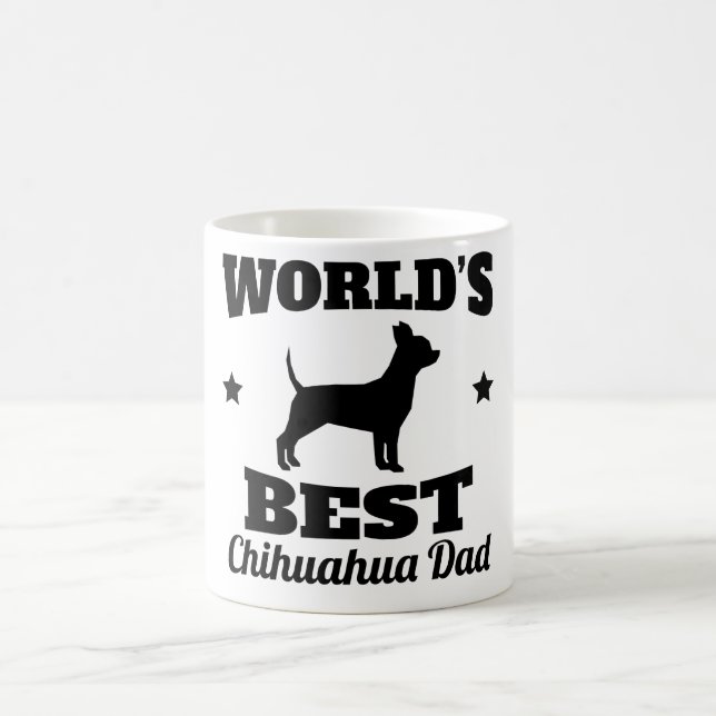 Weltbester Chihuahua-Vater Kaffeetasse (Mittel)