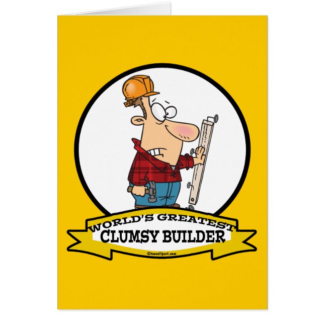 WELTBESTER CLUMSY BUILDER MÄNNER CARTOON (Vorne)