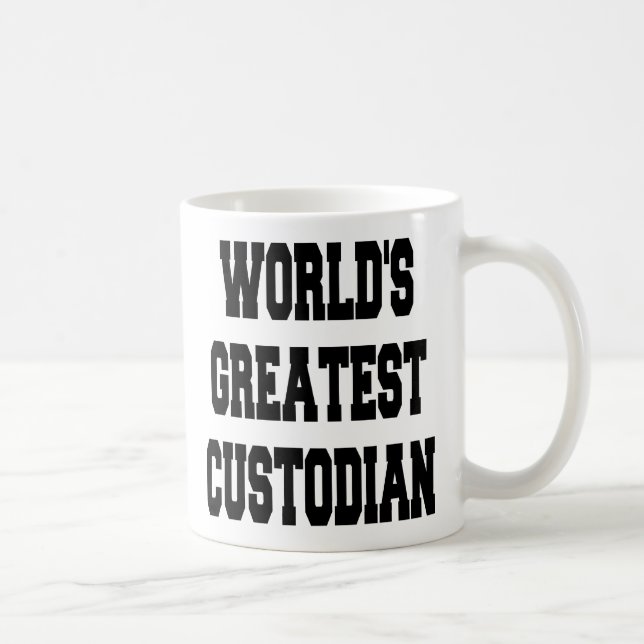 Weltbester Custodian Kaffeetasse (Rechts)
