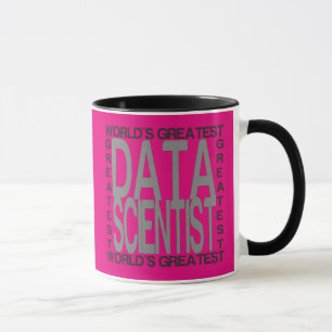 Weltbester Daten-Wissenschaftler im silbernen Text Tasse