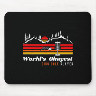 Weltbester Disc-Golf-Spieler Lustiger Frisbee Vint Mousepad