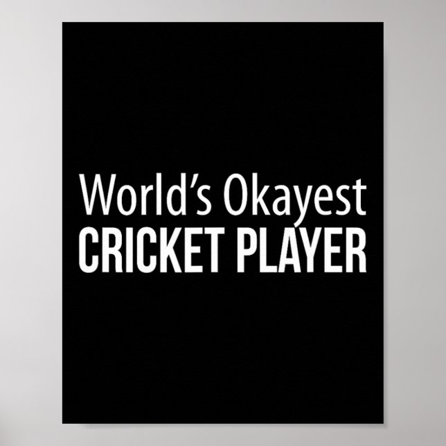 Weltbester durchschnittlicher Cricket-Spieler -  Poster (Vorne)