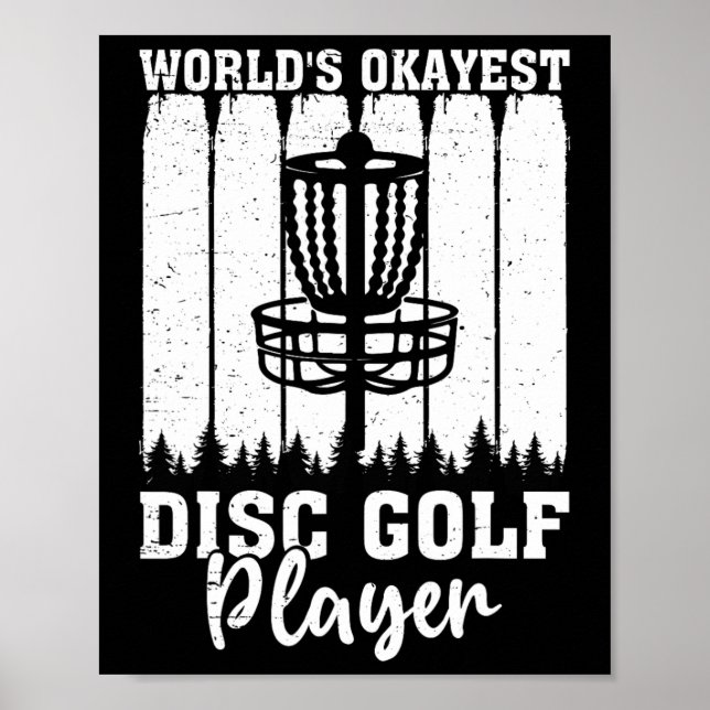 Weltbester Durchschnittlicher Disc-Golf-Spieler -  Poster (Vorne)