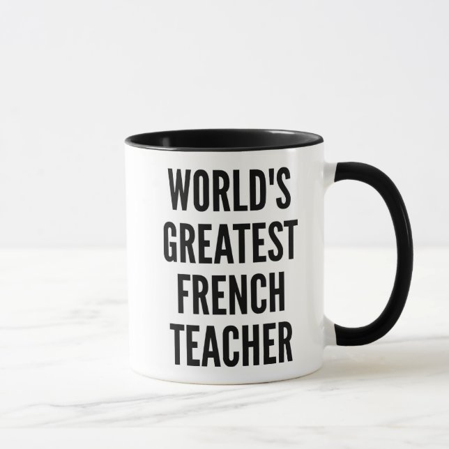 Weltbester Französischlehrer Tasse (Rechts)