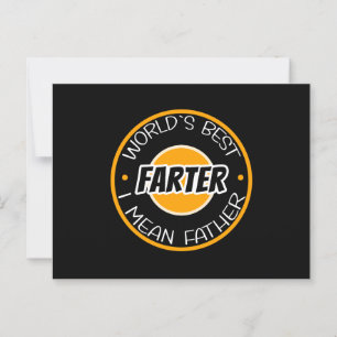 Weltbester Furzer Ich meine Vater Postkarte
