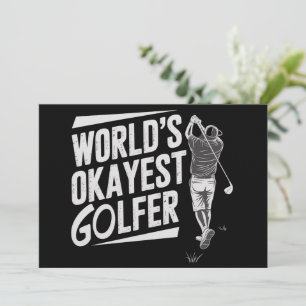 Weltbester Golfer Lustiger Golf Liebhaber Golfen Einladung