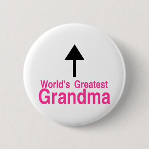 Weltbester Großmutter-Pfeil Button
