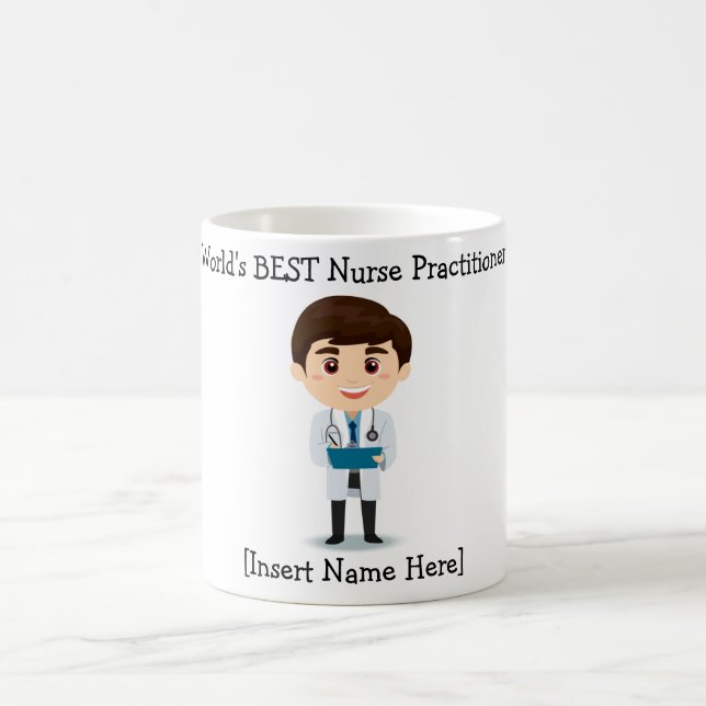 Weltbester Krankenpfleger, Brünette Männer Kaffeetasse (Mittel)