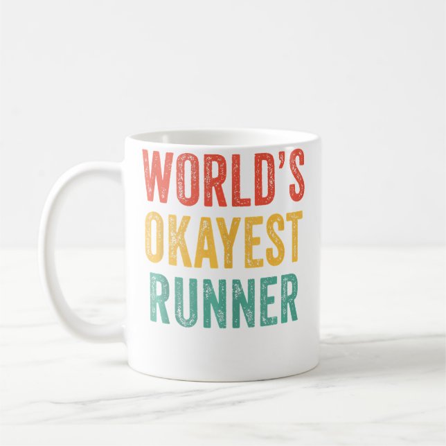 Weltbester Läufer Lustiger Lauf Kaffeetasse (Links)