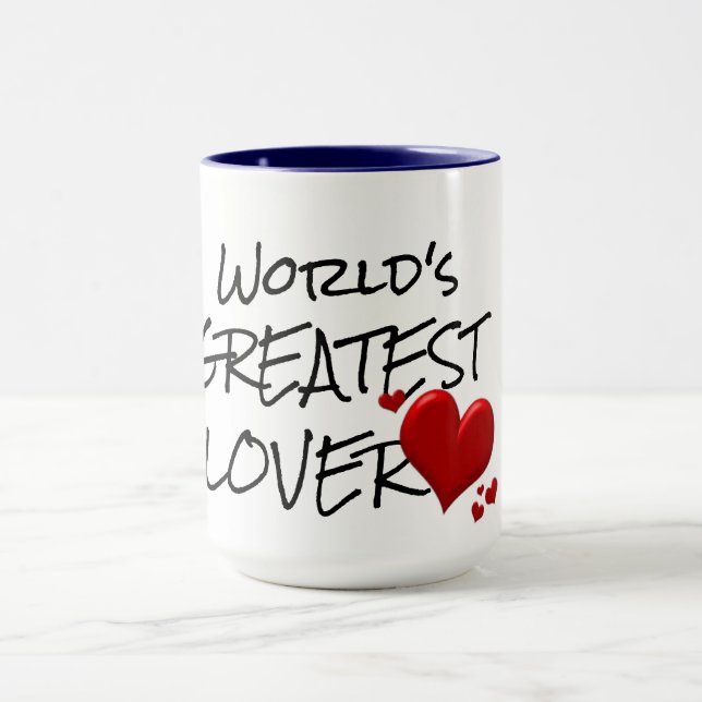 weltbester Liebhaber niedlicher Tasse (Zentrum)