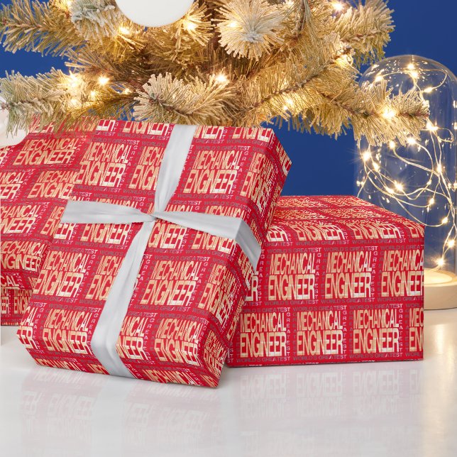 Weltbester Maschineningenieur Geschenkpapier (Feiertage)