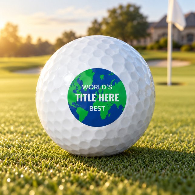 Weltbester Maßgeschneiderter Titelglobus Golfball (Von Creator hochgeladen)