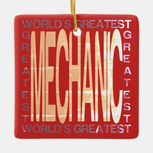 Weltbester Mechanismus Keramikornament (Vorderseite)
