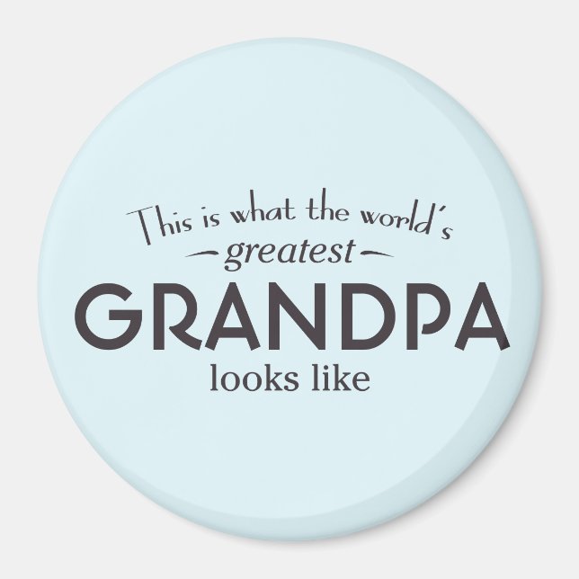 Weltbester Opa Magnet (Vorne)
