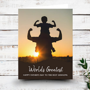 Weltbester Opa Vatertag Foto Karte