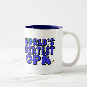 Weltbester Opa Zweifarbige Tasse