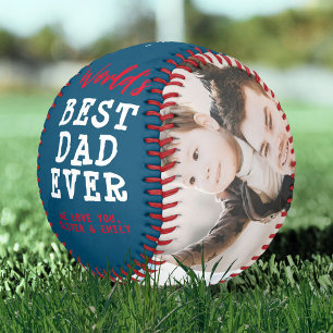Weltbester Papa 3 Foto-Collage Andenken Baseball