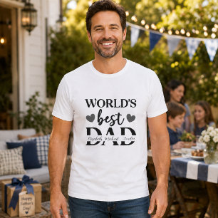 Weltbester Papa Personalisiertes T-Shirt