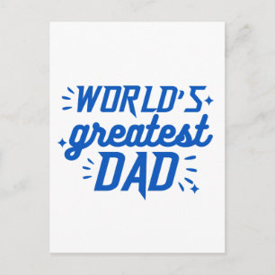 Weltbester Papa Postkarte
