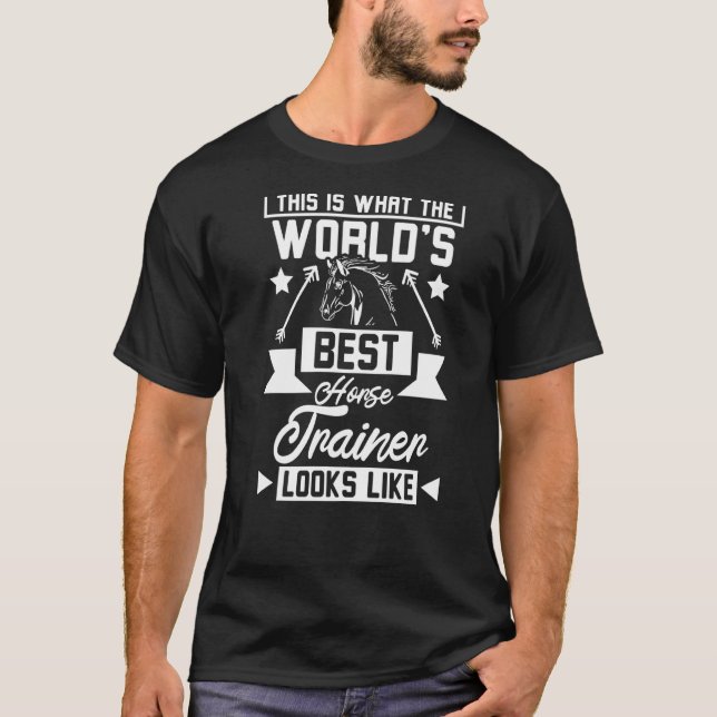 weltbester Pferdetrainer T-Shirt (Vorderseite)