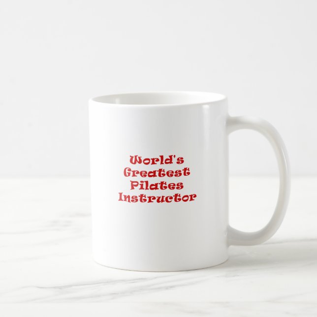 Weltbester Pilates Lehrer Kaffeetasse (Rechts)