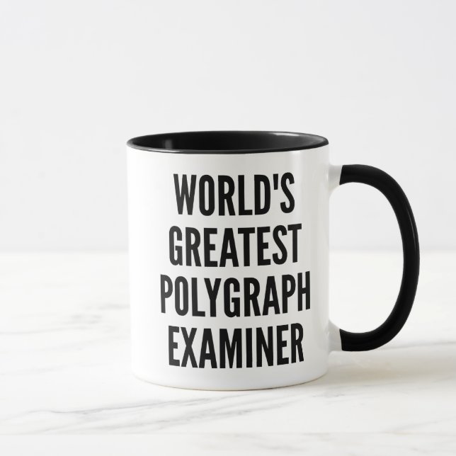 Weltbester Polygraphenprüfer Tasse (Rechts)