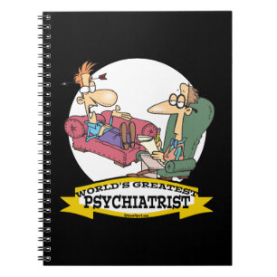 WELTBESTER PSYCHIATRIST-CARTOON NOTIZBLOCK