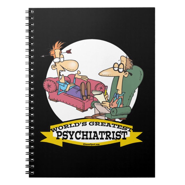 WELTBESTER PSYCHIATRIST-CARTOON NOTIZBLOCK (Vorderseite)