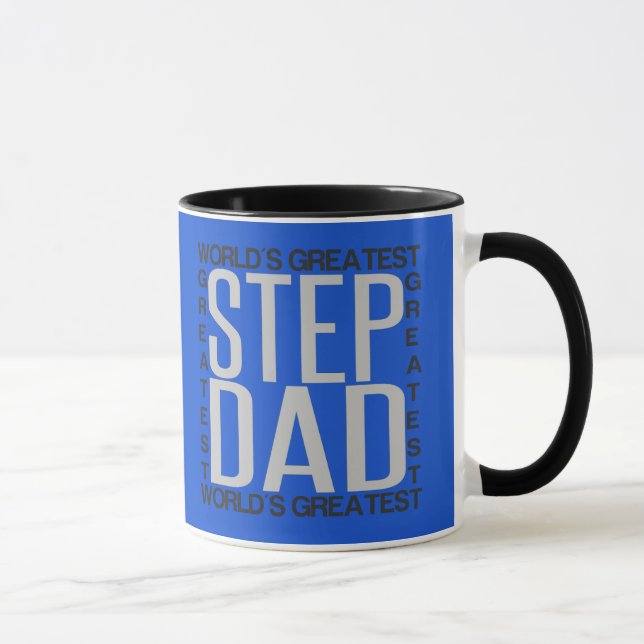 Weltbester Schritt-Vater Tasse (Rechts)