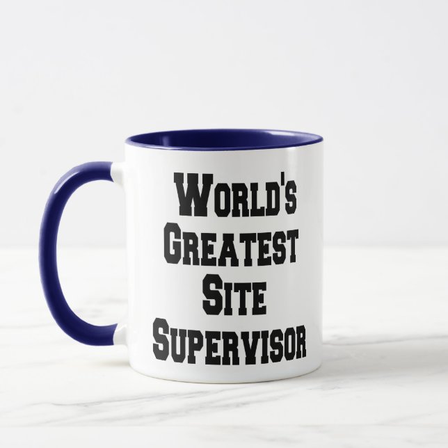 Weltbester Site Supervisor Tasse (Links)