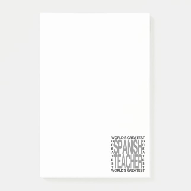 Weltbester spanischer Lehrer Post-it Klebezettel (Vorderseite)